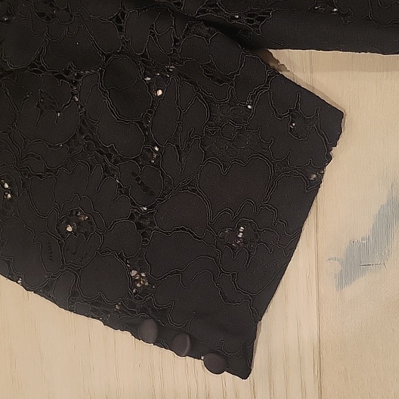 Vici Black Lace Puff Sleeve Blouse - Picture 4 of 4